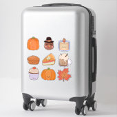 Thanksgiving Clipart Aufkleberbogen Aufkleber (Koffer)