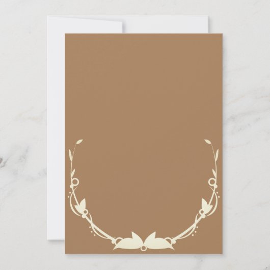 Thanksgiving Cornbread Collard Green Black Eye Pea Einladung (Rückseite)