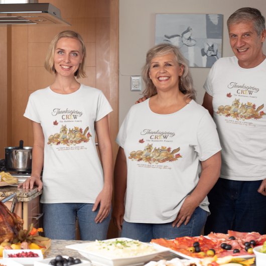 Thanksgiving Crew | Cute Family Reunion T-Shirt