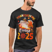 Thanksgiving Cruise 2025 Funny Turkey Pumpkin Leav T-Shirt (Vorderseite)