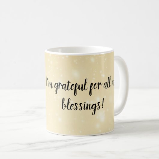 Thanksgiving Decor Fall Farmhouse Kaffeetasse (VorderseiteRechts)