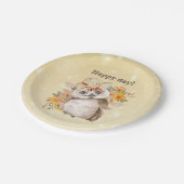 Thanksgiving Decor Fall Farmhouse Pappteller (Schrägansicht)