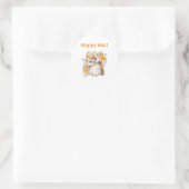 Thanksgiving Decor Fall Farmhouse Runder Aufkleber (Tasche)