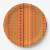 Thanksgiving Decoration Autumn Fall Pattern Pappteller (Vorderseite)