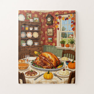 Thanksgiving Dinner for Seniors 30 Large Piece Puzzle