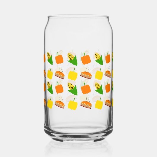 Thanksgiving Dinner Glass Can Thanksgiving Decor Dosenglas (Rechts)