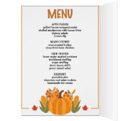 Thanksgiving dinner menu style 10.retro fall (Innen (Links))