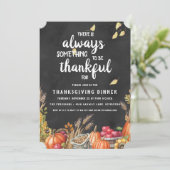 Thanksgiving Dinner Party Invitation Einladung (Stehend Vorderseite)