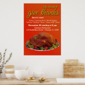 Thanksgiving dinner poster (Küche)
