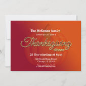 Thanksgiving Einladung (Vorderseite)