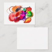 Thanksgiving-Essen Mitteilungskarte (Vorne/Hinten)