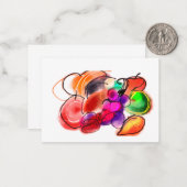 Thanksgiving-Essen Mitteilungskarte (Vorderseite/Rückseite Beispiel)