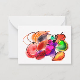 Thanksgiving-Essen Mitteilungskarte