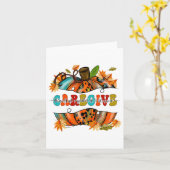 Thanksgiving Fall Autumn Karte (Gelbe Blume)