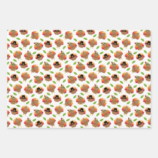 Thanksgiving Fall Geschenkpapier Set (Vorderseite 2)