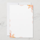 Thanksgiving Fall Leaves Dinner Invitation Einladung (Rückseite)