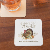 Thanksgiving Fall Party Decor Custom Rechteckiger Pappuntersetzer