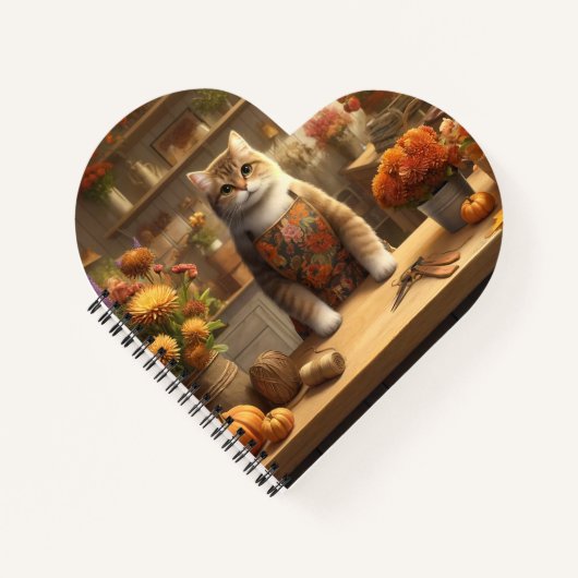 Thanksgiving Fall themed for Cat Lovers  Notizblock (Vorderseite)
