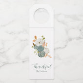 Thanksgiving Flaschenanhänger (Vorderseite)