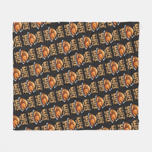 Thanksgiving Fleece Blanket (Vorderseite (Horizontal))