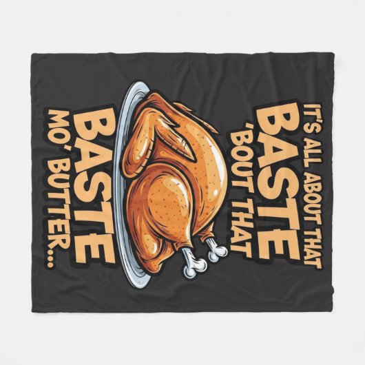 Thanksgiving Fleece Blanket (Vorderseite (Horizontal))