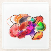 Thanksgiving food glasuntersetzer (Vorderseite)