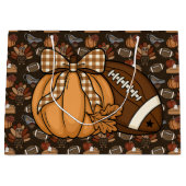 Thanksgiving Football  Große Geschenktüte (Vorderseite)