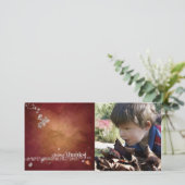 Thanksgiving Fotcard Feiertagskarte (Stehend Vorderseite)