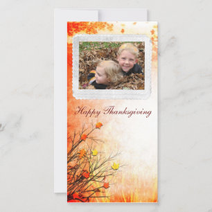 Thanksgiving Fotcard Feiertagskarte