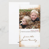 Thanksgiving Fotcard Feiertagskarte (Vorne/Hinten)
