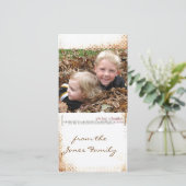 Thanksgiving Fotcard Feiertagskarte (Stehend Vorderseite)