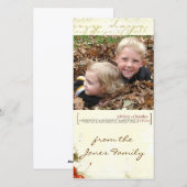 Thanksgiving Fotcard Feiertagskarte (Vorne/Hinten)