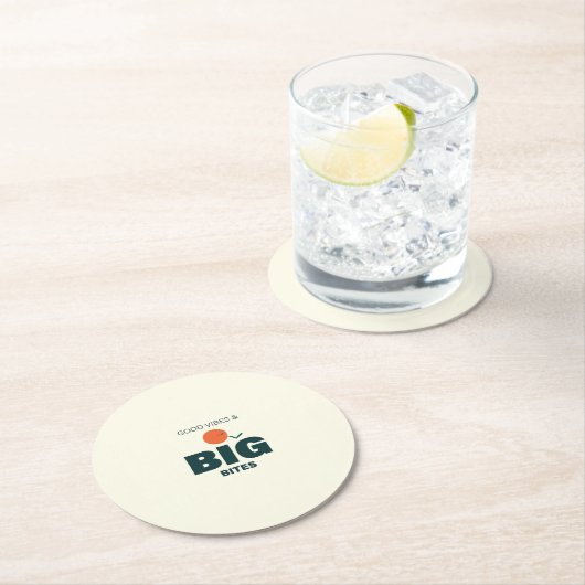 Thanksgiving/Friendsgiving Dinner Coaster Runder Pappuntersetzer (Vor Ort)