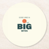 Thanksgiving/Friendsgiving Dinner Coaster Runder Pappuntersetzer (Vorderseite)