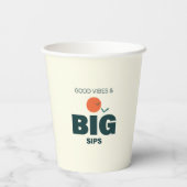 Thanksgiving/Friendsgiving Dinner Feast Papercups Pappbecher (Rückseite)