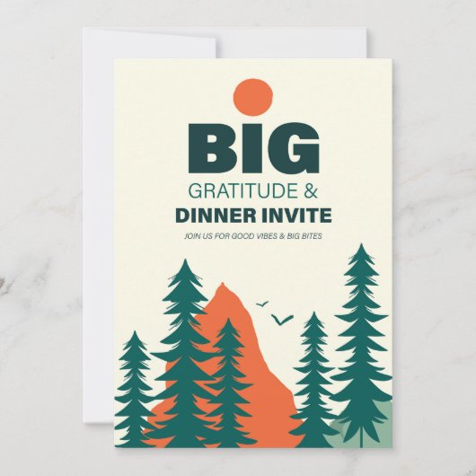Thanksgiving/Friendsgiving Dinner Invitation Card Save The Date (Vorderseite)