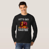 Thanksgiving Friendsgiving  Fall Humour Basted T-Shirt (Vorne ganz)