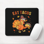 Thanksgiving Funny Mexican Turkey Eats Tacos Chris Mousepad (Mit Mouse)