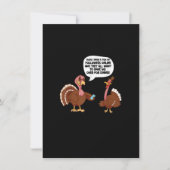 Thanksgiving Funny Turkey Einladung (Vorderseite)