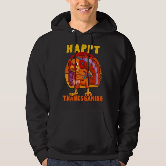 Thanksgiving Game Controller Thanksgiving Boys Ga Hoodie (Vorderseite)