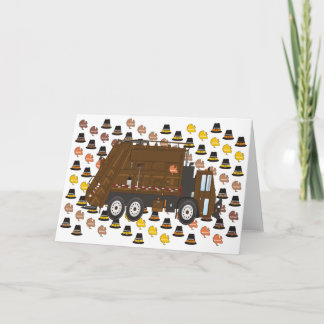 Thanksgiving Garbage Truck November Feiertagskarte