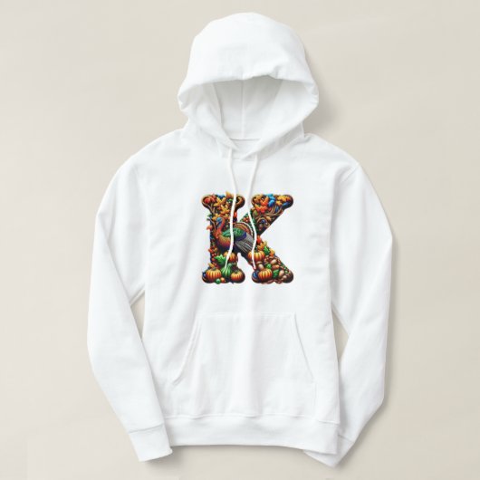 Thanksgiving gift for letter k hoodie (Design vorne)