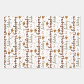Thanksgiving Gift Wrap – Celebrate in Style Geschenkpapier Set (Vorderseite 2)