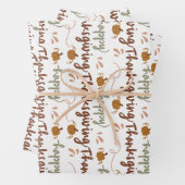Thanksgiving Gift Wrap – Celebrate in Style Geschenkpapier Set (Beispiel)