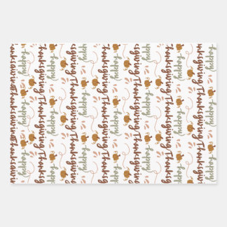 Thanksgiving Gift Wrap – Celebrate in Style Geschenkpapier Set