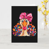 Thanksgiving Girls,coquette Turkey Funny Women, Gi Karte (Gelbe Blume)