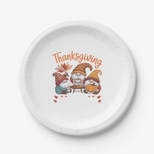 Thanksgiving Gnome Fall Leopard Turkey Essential T Pappteller (Vorderseite)