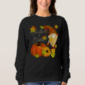 Thanksgiving Gnome Thankful & Blessed Sweatshirt (Vorderseite)