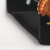 Thanksgiving Golf Turkey Funny Turkey Day Golf Cli Mousepad (Ecke)