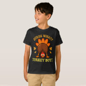 Thanksgiving Guess What Turkey Butt Funny Men Wome T-Shirt (Vorne ganz)